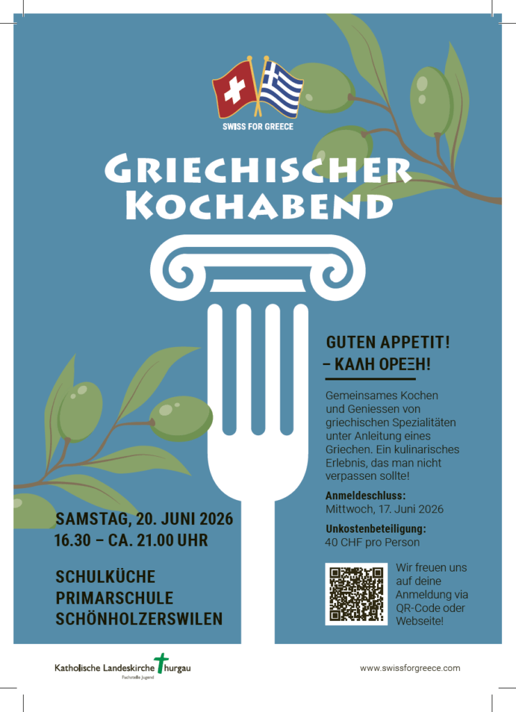 Greek cooking evening 20 June 2026