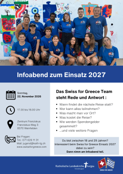 Infoabend zum Einsatz 2027