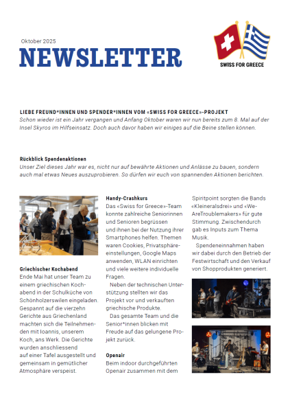 Newsletter Oktober 2025